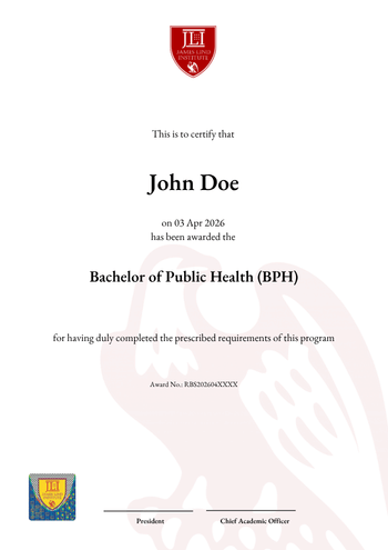 Bachelor of Public Health (BPH)