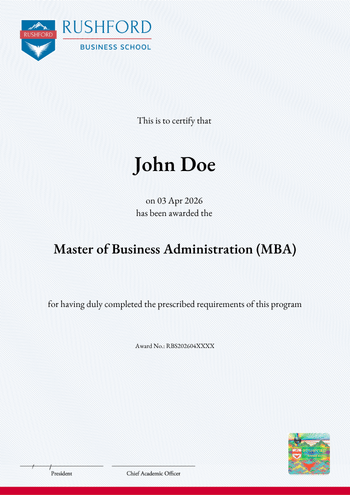 Master of Business Administration (MBA)