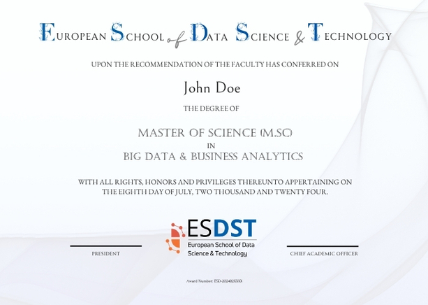 Master of Science (M.Sc) in Big Data & Business Analytics