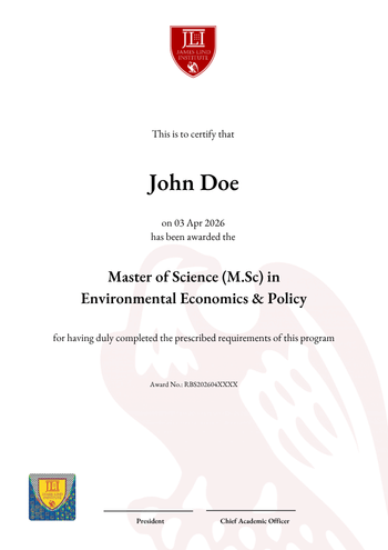 Master of Science (M.Sc) in Environmental Economics & Policy