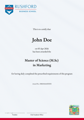 Master of Science (M.Sc) in Marketing