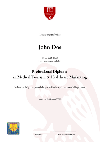 Professional Diploma in Medical Tourism & Healthcare Marketing